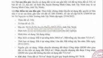 BĐS xã Suối Đá, Dương Minh Châu, Tây Ninh (Dương Minh Châu, Tây Ninh)