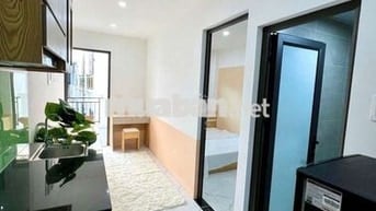 Bóc tem CCMN 1n1k 35m2 full đồ xịn sò. Ban công, máy giặt _ Quan Nhân