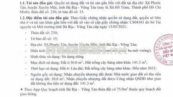 BĐS Xã Phước Tân, huyện Xuyên Mộc, BR-VT (nay là Xã Hồ Tràm, TP.HCM)
