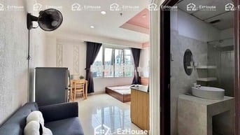CHO THUÊ 1E STUDIO CỬA SỔ TRỜI VIEW KÍNH FULL NỘI THẤT NGAY AEON TP