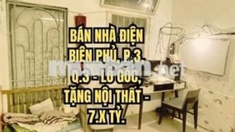 🏠 BÁN NHÀ ĐIỆN BIÊN PHỦ, P.3, Q.3 - LÔ GÓC, TẶNG NỘI THẤT - 7.X TỶ.