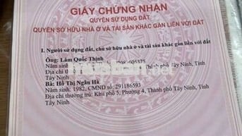 Minh chính chu gửi  bán dum miếng  Đất  kp lộc kê , gia lộc,Trảng Bàng