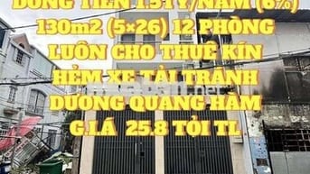 CHDV cao cấp dòng tiền 1.5 Tỷ/năm - HXT 8m Dương Quảng Hàm - 25.8 Tỷ