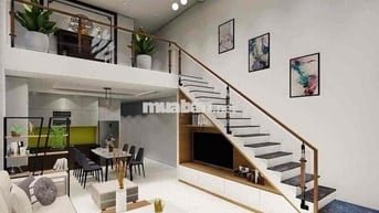 Nhà gác lửng xây kiên cố thiết kế hiện đại 3phòng ngủ, sổ thổ cư