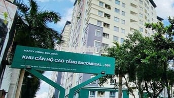 Chung Cư Sacomreal 584 Lũy Bán Bích, Phú Thọ Hoà. DT 80m2