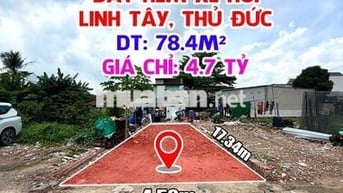 ĐẤT HẺM XE HƠI – ĐƯỜNG SỐ 9, LINH TÂY, THỦ ĐỨC – GIÁ CHỈ 4.7 TỶ