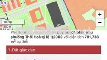 Kẹt tiền NH ra gấp lô đất 685m2 (300 thổ cư),P Thới Hòa, Bến Cát, BD.