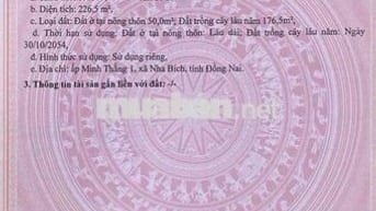 Cần tiền bán lô đất thổ cư ở trường học Minh thắng