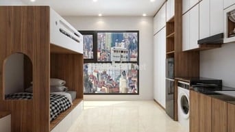 PKK thang máy, ban công, giường tầng 4 người ở Kim Mã, giá chỉ 5.8 tr.