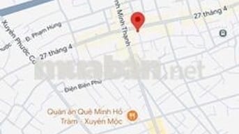 Nhà đẹp xã Hồ Tràm (cách biển 6km,nhà ngay khu trung tâm chợ,ngân hang