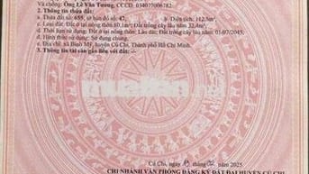cần bán lô đất 1/ hà duy phiên , ngay uỷ ban xã bình mỹ