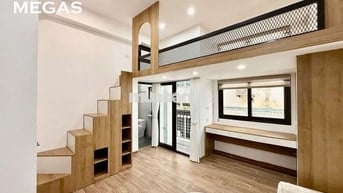KHAI TRƯƠNG CĂN HỘ GÁC XÉP FULL ĐỒ BAN CÔNG GẦN HỌC VIỆN BƯU CHÍNH
