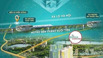 Tháp Green Diamond viên kim cương xanh của Bcons City