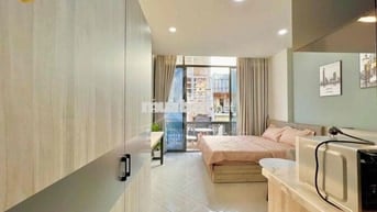 CHO THUÊ CĂN HỘ BAN CÔNG TIỆN NGHI VIEW CAO GẦN BÙI VIỆN QUẬN 1 T9 202