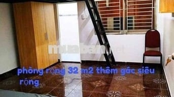 CHO THUÊ - PHÒNG 32m2 - GÁC LỬNG - 4 NGƯỜI 3 XE MÁY - CHU VĂN AN