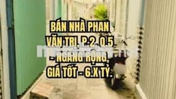 🏠 BÁN NHÀ PHAN VĂN TRỊ, P.2, Q.5 - NGANG RỘNG, GIÁ TỐT - 6.X TỶ.