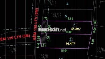 2 Lô Đất 137/10 Lương Thế Vinh