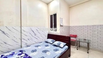 Phòng trọ có máy lạnh kệ bếp, nvs riêng, giường nệm, ngay bến xe Q8,..