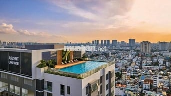 Cho thuê nhà trống căn 1PN góc view hồ có rèm ML ,trần cao thoáng mát