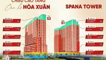 Sun Spana Tower, rẽ nhất dự án căn 1pn+ rộng 54m2 giá 2,6 tỷ.