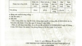 BÁN TÒA NHÀ VĂN PHÒNG VÀ KHO BÃI ĐANG CHO THUÊ 168, QUỐC LỘ 1A, Q.12