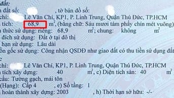 Bán gấp nhà hẻm Lê Văn Chí, Linh Trung DT 68.9m2 chỉ 2.7tỷ, giá quá rẻ
