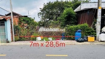 Lô đất full THỔ MT đườg Nhưạ 6m,giá 820tr, Dt 7m x 28,5m,Tân Thông Hội