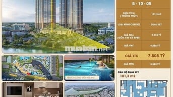 Căn Dual key 101,3m2 Masteri Rivera Đà Nẵng