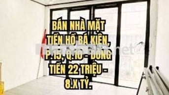 🏠 BÁN NHÀ MẶT TIỀN HỒ BÁ KIỆN, P.15, Q.10 - DÒNG TIỀN 22 TRIỆU - 8.X