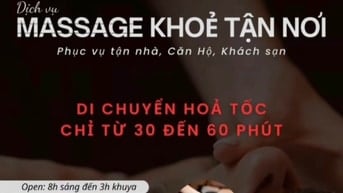 Nhận Massage Body Tận nơi Khu vực TPHCM 