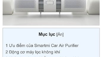 Máy lọc không khí ôtô mi mới 95%