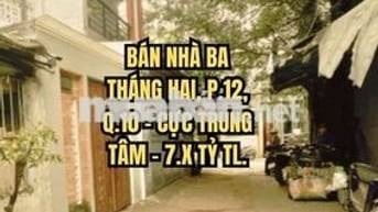 🏠 BÁN NHÀ BA THÁNG HAI, P.12, Q.10 - CỰC TRUNG TÂM - 7.X TỶ TL.