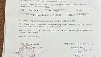 THÔNG BÁO TÌM PHIẾU XUẤT XƯỞNG CỦA XE MÁY ĐIỆN BỊ THẤT LẠC