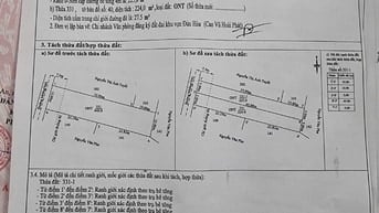 Bán 2 lô đất 5x45=225m2 thổ 100% trung tâm xã Mỹ Hạnh Nam, Đức Hòa, LA