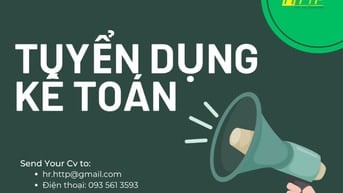 CÔNG TY CẦN TUYỂN GẤP KẾ TOÁN!《LƯƠNG CỨNG 9TR》