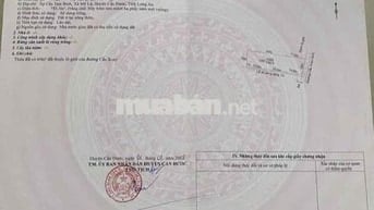 Đất chính chủ có sổ Mỹ Lệ Cần Đước Long An