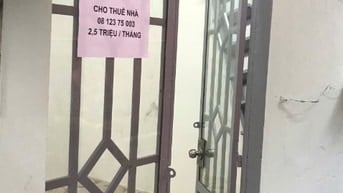 Phòng trọ sinh viên giá rẻ: đường Dương Bá Trạc, Quận 8