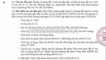 BĐS Phường Hiệp An, TP Thủ Dầu Một, Bình Dương (phường Phú An, TP.HCM)