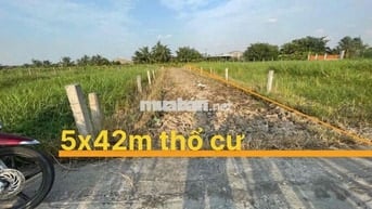 Ban 5x42 m thồ cư  đường đan thông thoáng gần công ty may Đại Lục