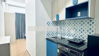 CHO THUÊ CHDV CAO CẤP 1PN 1WC + MÁY GIẶT RIÊNG GẦN CHỢ BÀ CHIỂU,Q1,PN