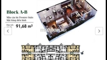Cho thuê căn góc 3PN, 2WC tại Diamond Lotus Riverside