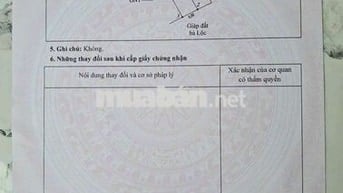 Gia đình cần bán lô đất MT 6+ 2 dt 134m2
