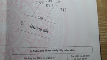 Đất thổ cư toàn bộ 107,3m2 tại DT781 Suối Đá, Dương Minh Châu.