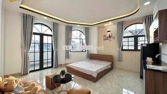 STUDIO BAN CÔNG - DIỆN TÍCH 40m2 - FULL NỘI THẤT - NGAY LÊ VĂN QUỚI