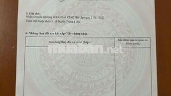 CHÍNH CHỦ BÁN ĐẤT SỔ HỒNG RIÊNG, 443m², GIÁ 550 TR – XÃ NGHĨA TRUNG