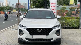 Hyundai SantaFe 2021 Trắng máy Xăng