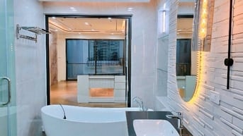 Phân Lô quân đội 918, Nhà 7 tầng thang máy Gara 3 oto dt 90m2 mt 5m