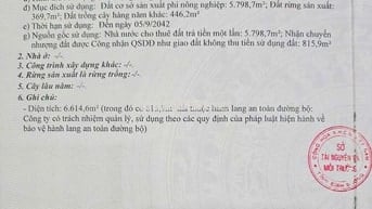 Cần bán lô đất SKC 6614m2 tại Vĩnh Tân Tân Uyên Bình Dương