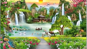Tranh gạch 3d trang trí nhà cửa - 7886CV