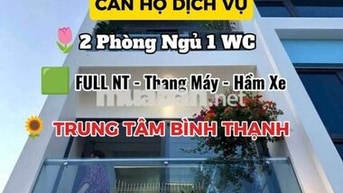 🟥 Căn Hộ 2 PN Full Nội Thất, Cửa Sổ Lớn Thoáng Mát. Thang Máy, Hầm Xe